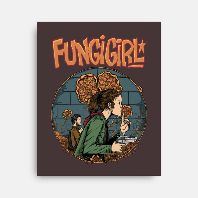 Fungi Girl-none stretched canvas-joerawks