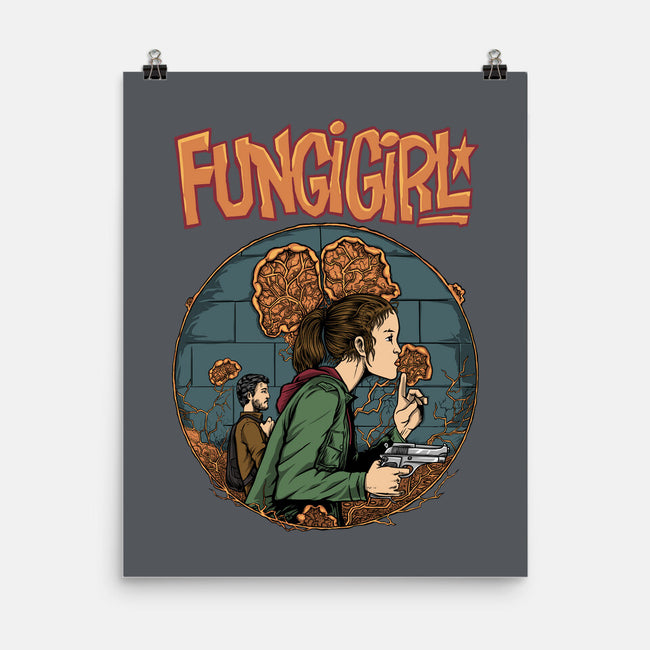 Fungi Girl-none matte poster-joerawks