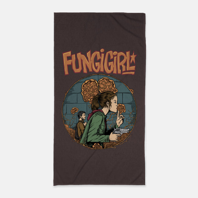 Fungi Girl-none beach towel-joerawks