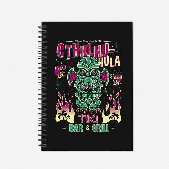 Cthulhu Hula-none dot grid notebook-Nemons