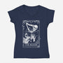 The Reader-womens v-neck tee-eduely