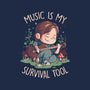 Music Is My Survival Tool-none indoor rug-eduely