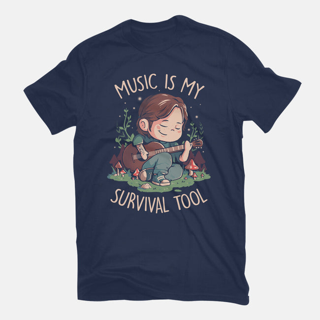 Music Is My Survival Tool-mens basic tee-eduely