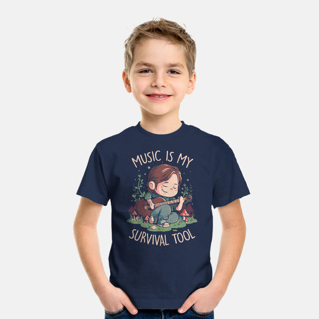 Music Is My Survival Tool-youth basic tee-eduely