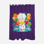 Sky Home-none polyester shower curtain-Vallina84