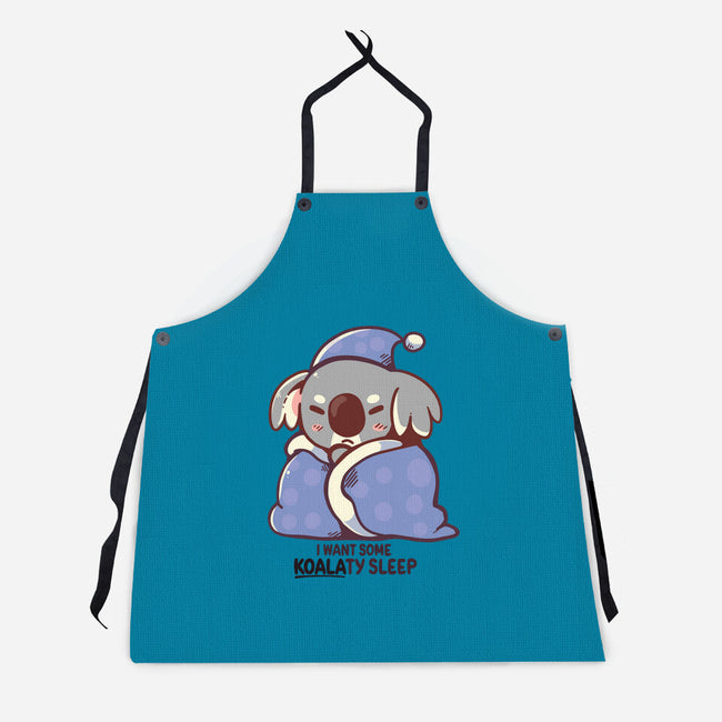 I Want Some Koalaty Sleep-unisex kitchen apron-TechraNova