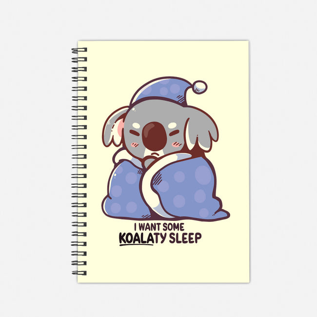 I Want Some Koalaty Sleep-none dot grid notebook-TechraNova