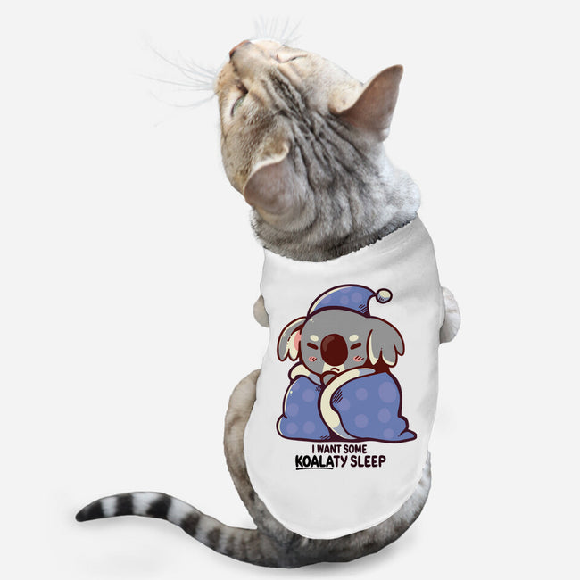 I Want Some Koalaty Sleep-cat basic pet tank-TechraNova