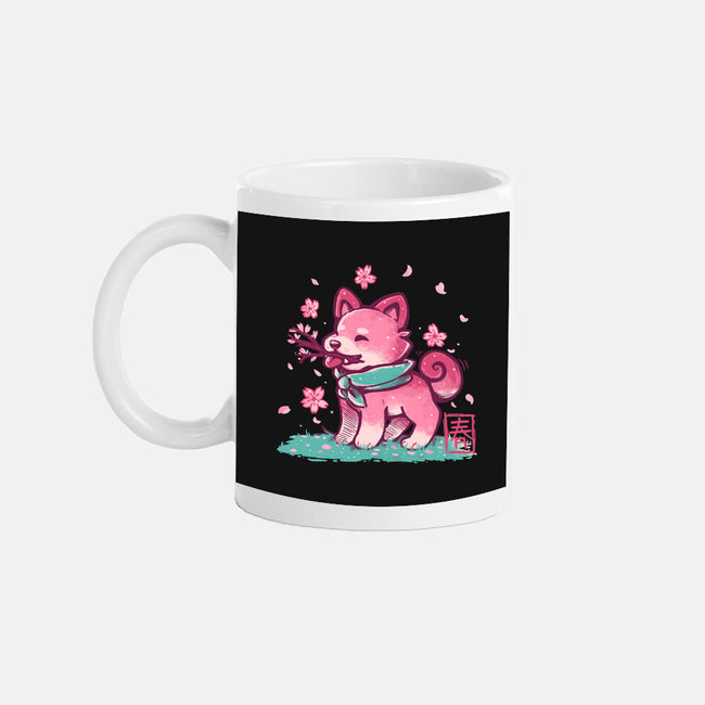 Spring Time Shiba-none mug drinkware-TechraNova