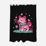 Spring Time Shiba-none polyester shower curtain-TechraNova