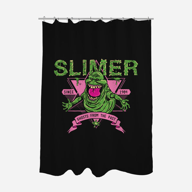 Slimer-none polyester shower curtain-manospd