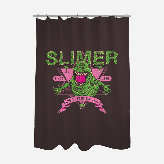 Slimer-none polyester shower curtain-manospd