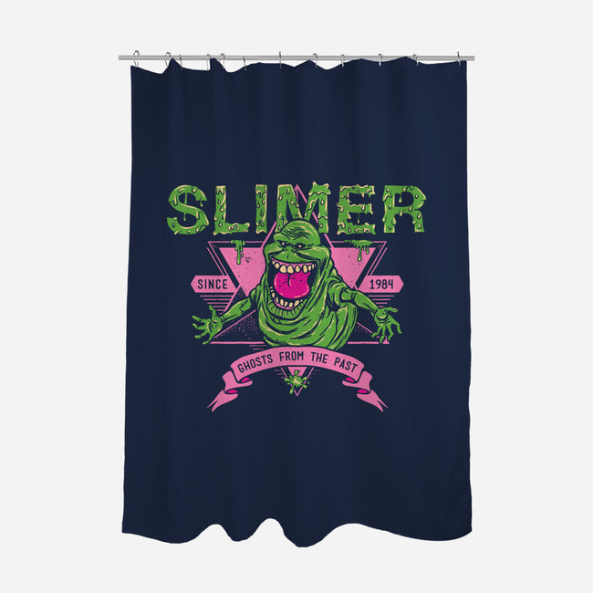 Slimer-none polyester shower curtain-manospd