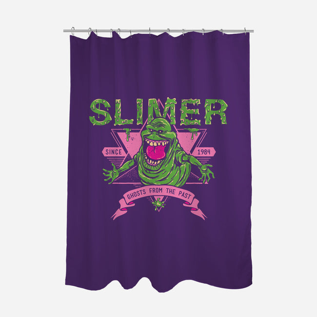 Slimer-none polyester shower curtain-manospd