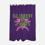 Slimer-none polyester shower curtain-manospd