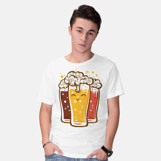 Beers And Cats-mens basic tee-erion_designs
