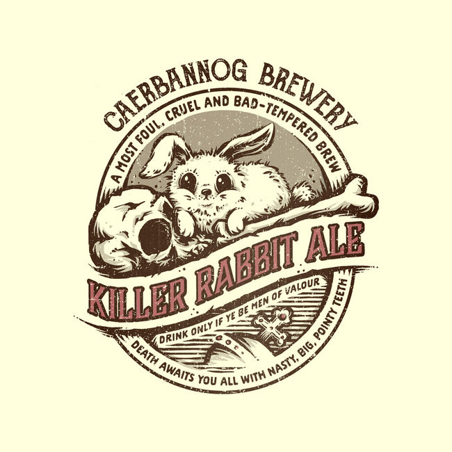 Killer Rabbit Ale-none non-removable cover w insert throw pillow-kg07