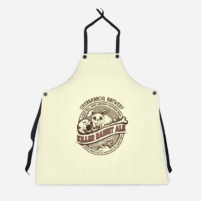 Killer Rabbit Ale-unisex kitchen apron-kg07