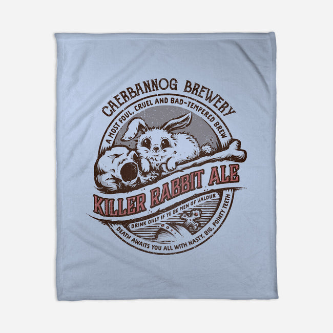 Killer Rabbit Ale-none fleece blanket-kg07