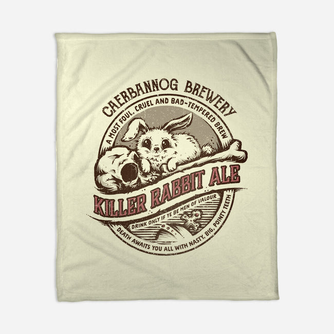 Killer Rabbit Ale-none fleece blanket-kg07