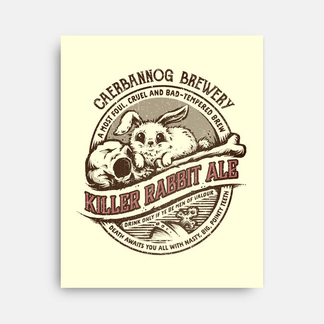 Killer Rabbit Ale-none stretched canvas-kg07
