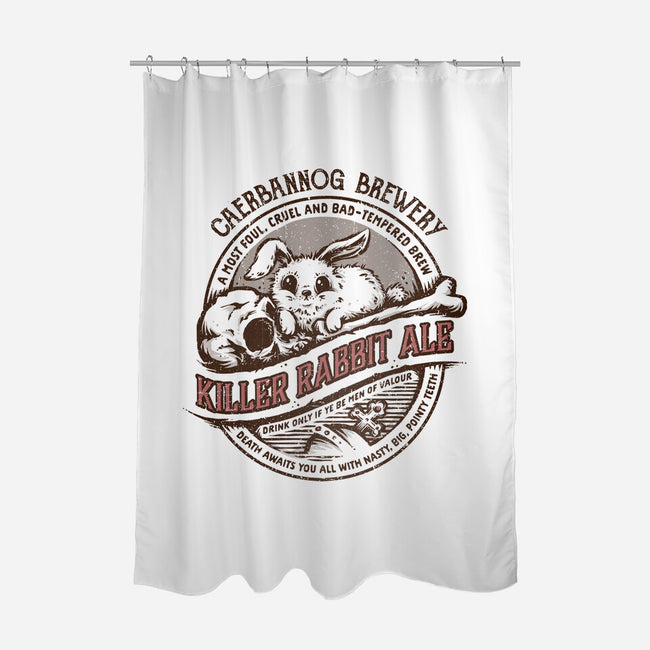 Killer Rabbit Ale-none polyester shower curtain-kg07