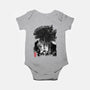 Godzilla Sumi-e-baby basic onesie-DrMonekers