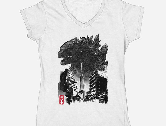 Godzilla Sumi-e