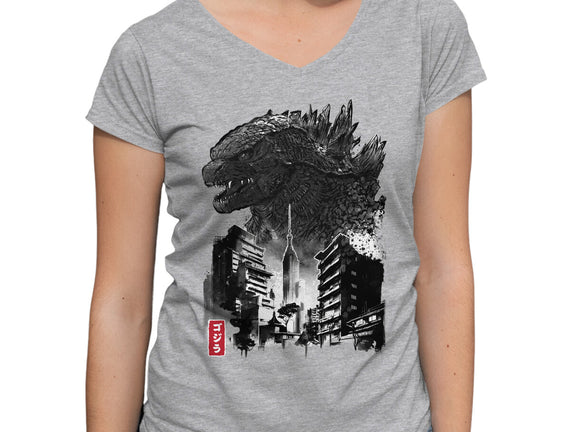 Godzilla Sumi-e