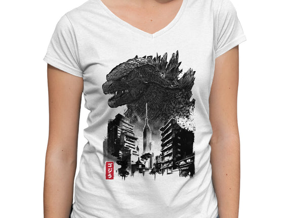 Godzilla Sumi-e