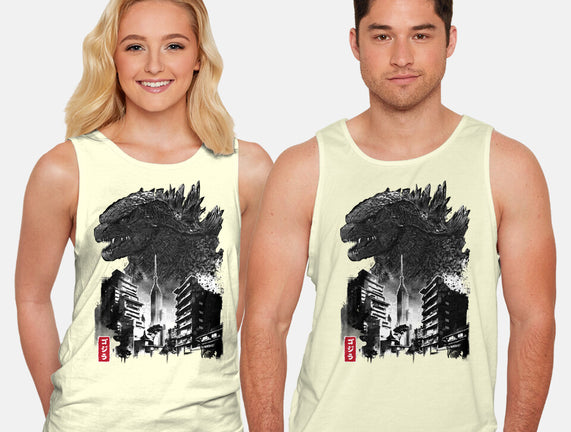 Godzilla Sumi-e