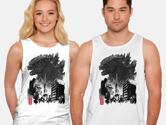 Godzilla Sumi-e