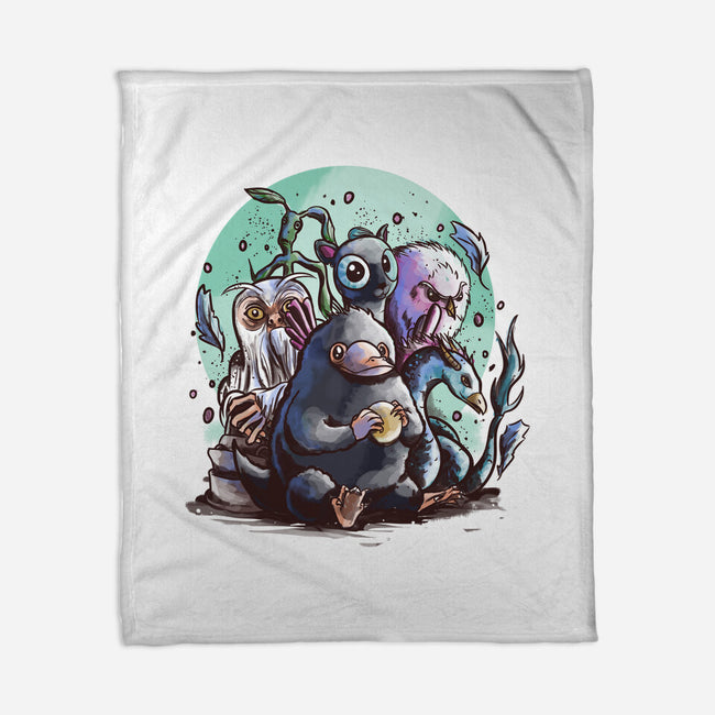 Magical Beasts-none fleece blanket-fanfabio