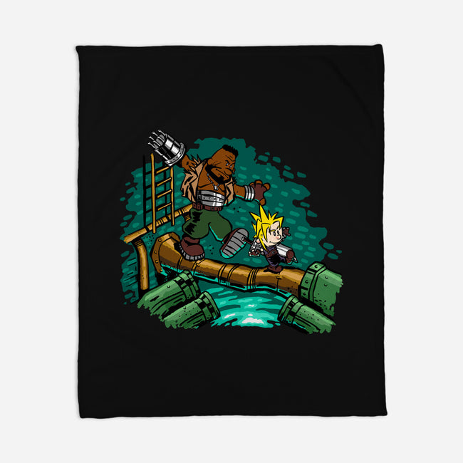 Barret And Cloud-none fleece blanket-demonigote