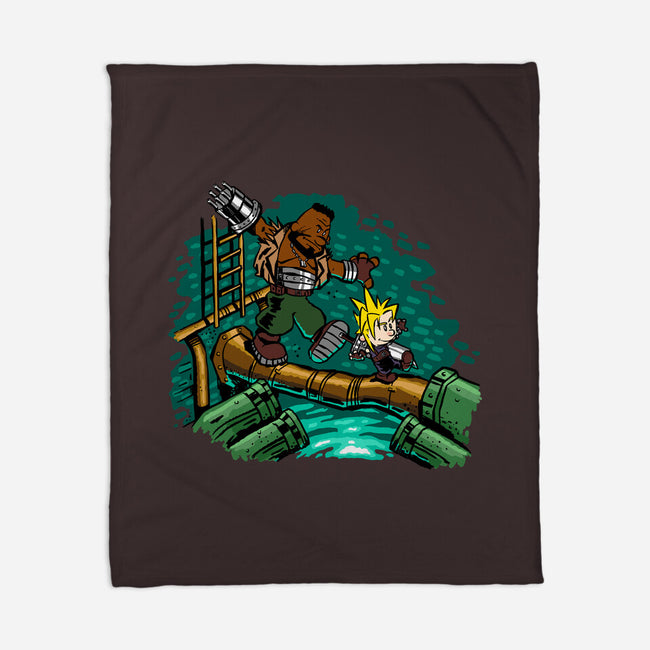 Barret And Cloud-none fleece blanket-demonigote