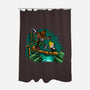 Barret And Cloud-none polyester shower curtain-demonigote