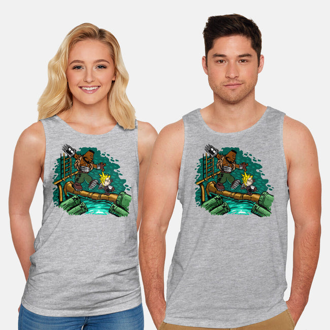 Barret And Cloud-unisex basic tank-demonigote