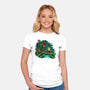 Barret And Cloud-womens fitted tee-demonigote