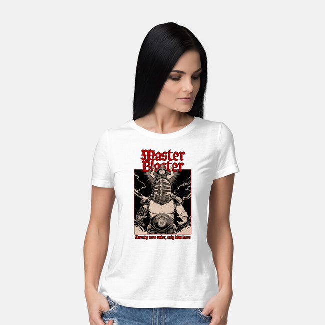 Master And Blaster-womens basic tee-Hafaell