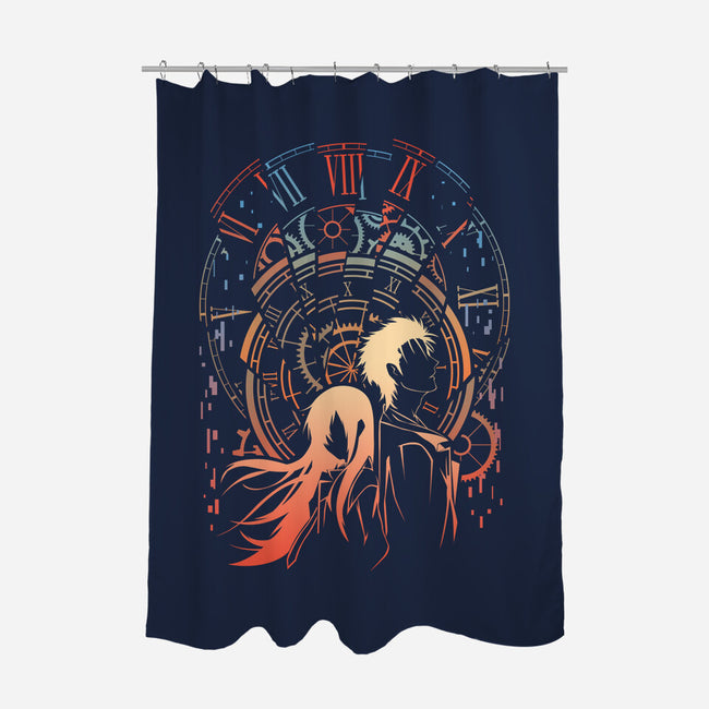 Time Broken-none polyester shower curtain-marsdkart