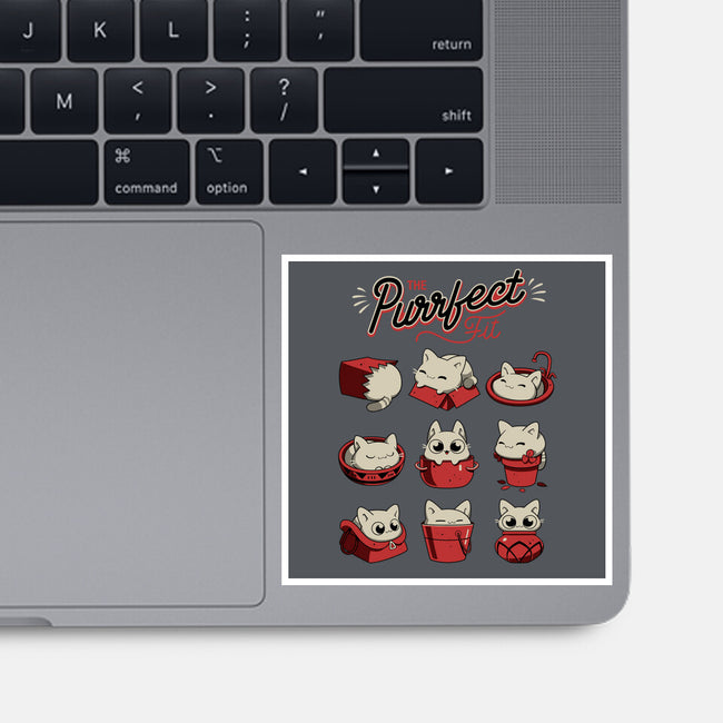 The Purrfect Fit-none glossy sticker-Snouleaf
