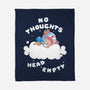 No Thoughts-none fleece blanket-naomori