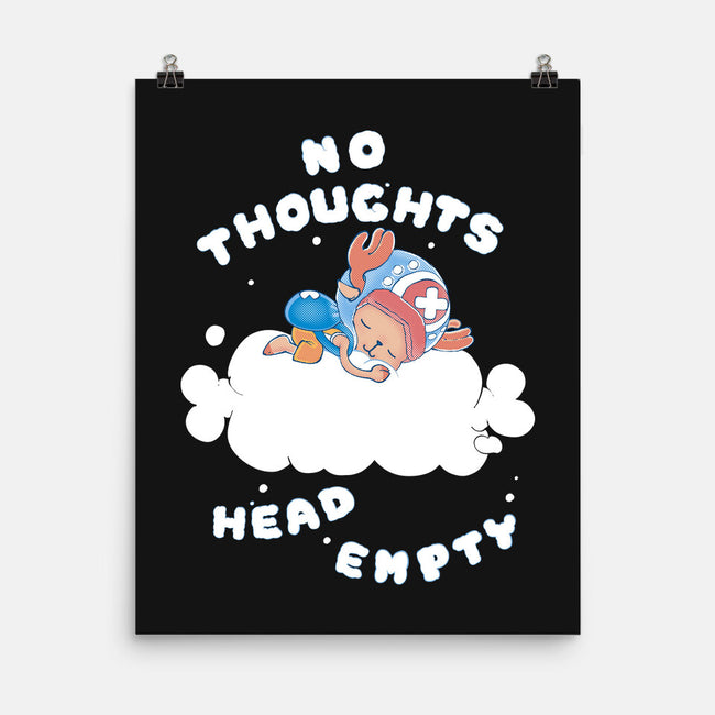 No Thoughts-none matte poster-naomori