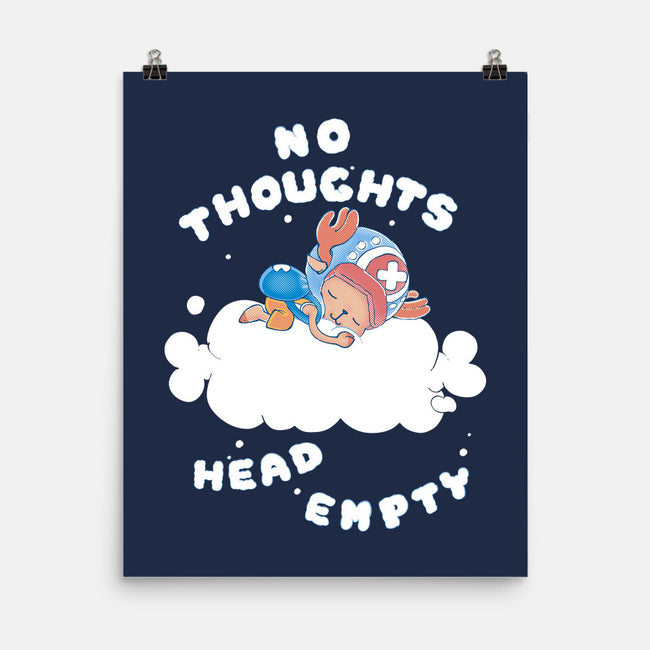 No Thoughts-none matte poster-naomori