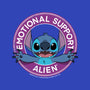 Emotional Support Alien-none fleece blanket-drbutler