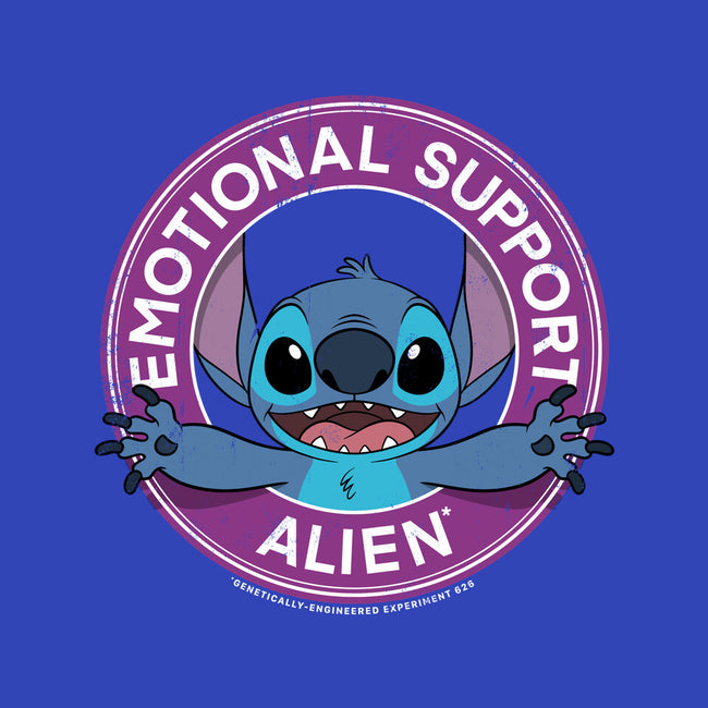 Emotional Support Alien-womens v-neck tee-drbutler