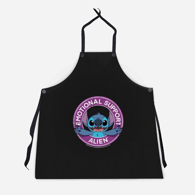Emotional Support Alien-unisex kitchen apron-drbutler