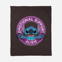 Emotional Support Alien-none fleece blanket-drbutler