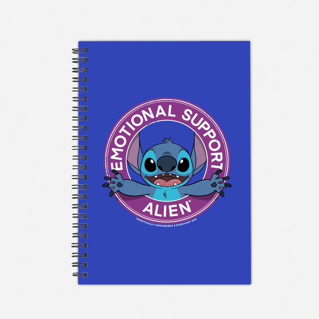 Emotional Support Alien-none dot grid notebook-drbutler