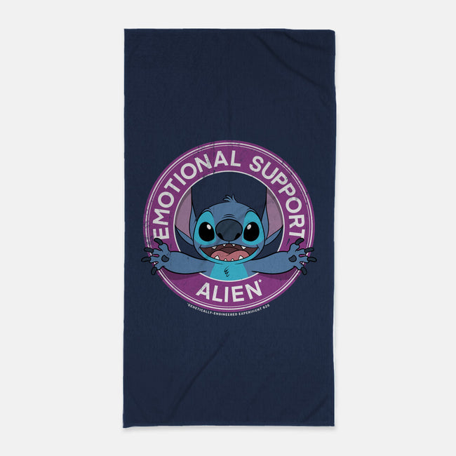 Emotional Support Alien-none beach towel-drbutler